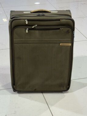 Briggs & Riley Olive Green Soft-Sided Check-On Suitcase